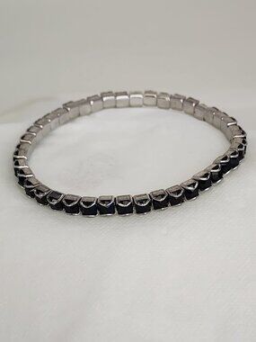 Touchstone Crystal Jet Black Stretch Bracelet